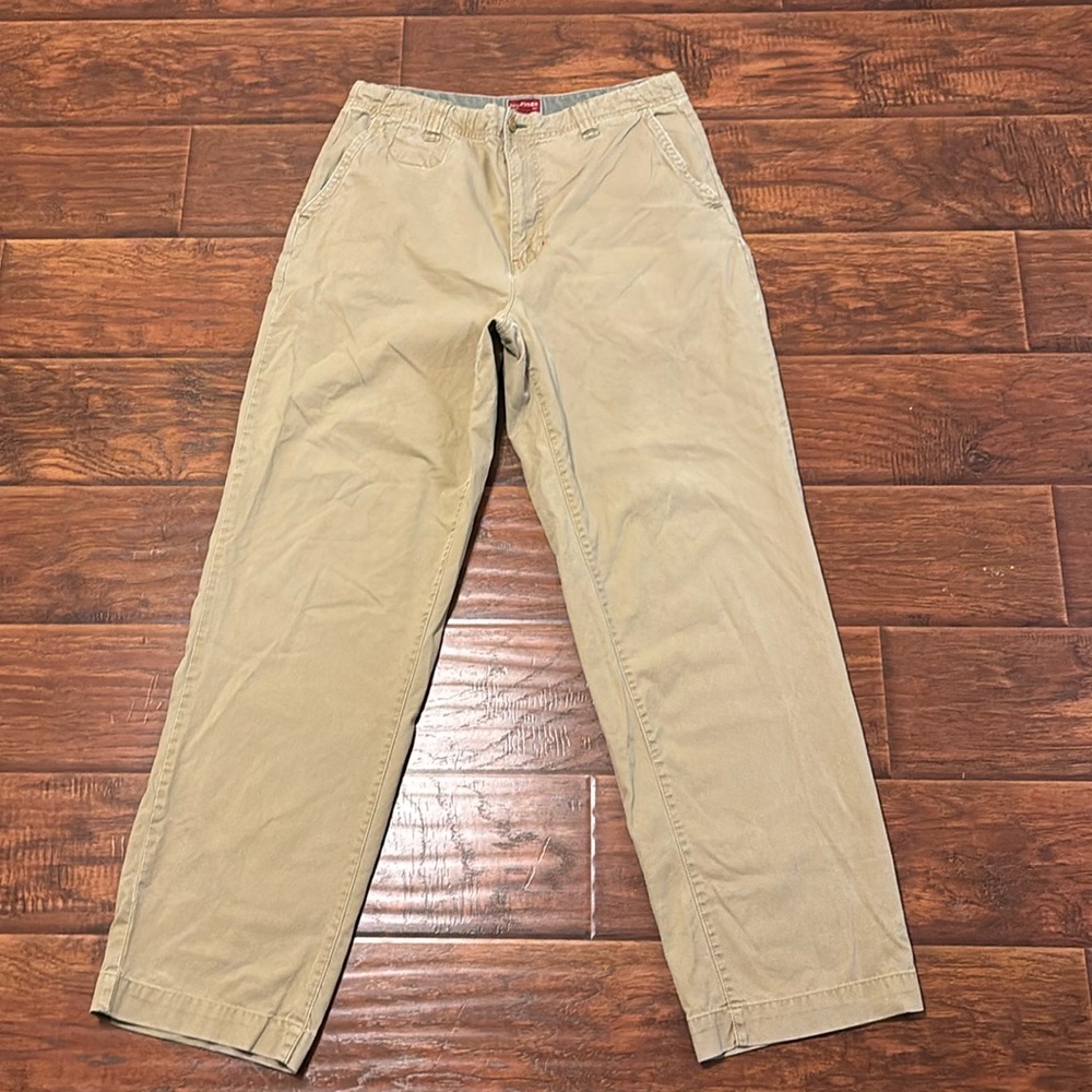 Red label hilfiger men draw string khaki pants - Picture 1 of 14